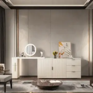 تسريحة مع ادراج بشكل مستطيل