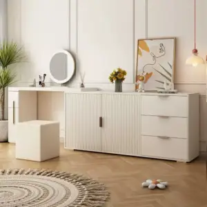 تسريحة مع ادراج بشكل مستطيل