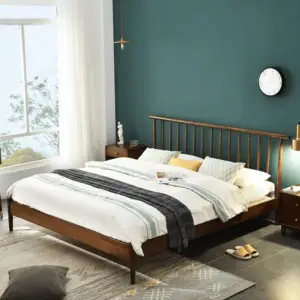 سرير نوم خشب بتصميم جايي