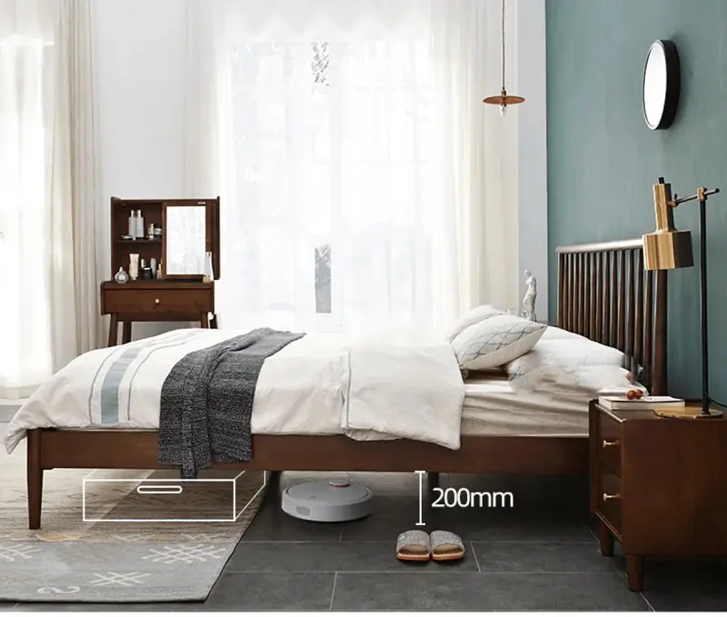 سرير (2) سرير نوم خشب بتصميم جايي