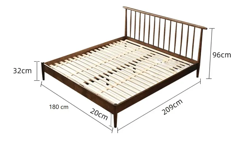 سرير نوم خشب بتصميم جايي