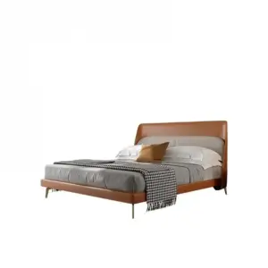 سرير جلد فاخر بالوان متعددة