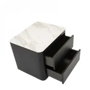 طاولة سرير جانبية بسطح رخامي