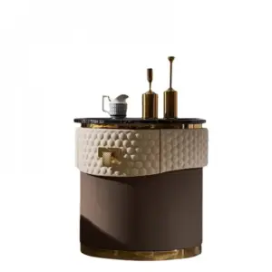 طاولة جانبية مميزة بسطح رخامي