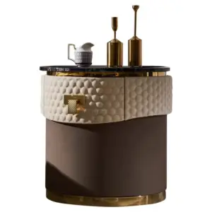 طاولة جانبية مميزة بسطح رخامي