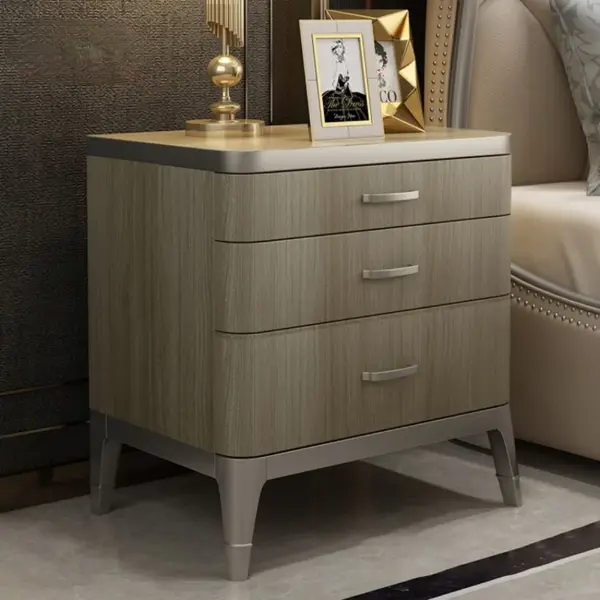 طاولة-سرير (1) طاولة سرير جانبية مصنوعة من خشب