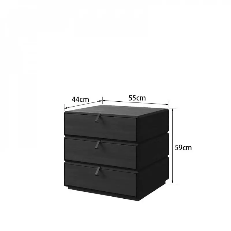 كومودينو مودرن اسود بأدراج متحركة