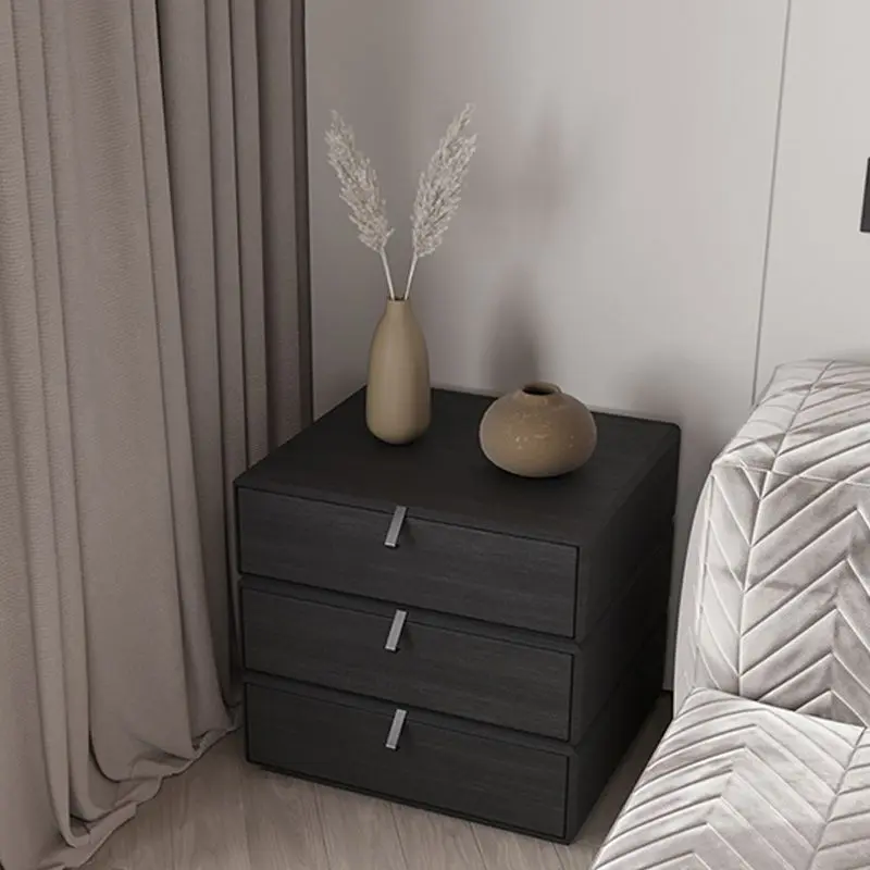 كومودينة (7) كومودينو مودرن اسود بأدراج متحركة