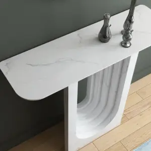 كونسول بسطح رخامي عملي وأنيق