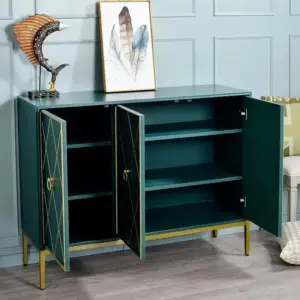 خزانة احذية جانبية فاخرة مزودة بـ 3 أبواب