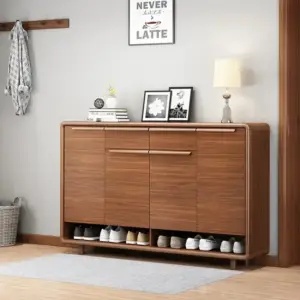 خزانة احذية كبيرة​ خشبية بتصميم مودرن