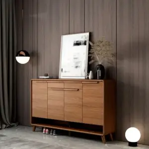 خزانة احذية كبيرة​ خشبية بتصميم مودرن