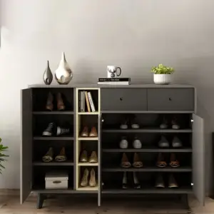 دولاب احذية خشب​ حديثة اسكندنافية