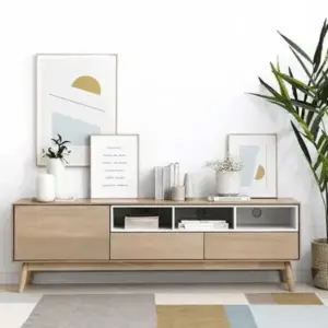 طاولة تلفاز مودرن متعددة الأدراج