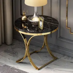 طاولة جانبية مستديرة فاخرة