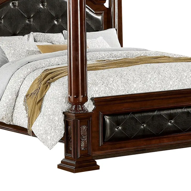 سرير-نوم (3) سرير خشب بني ماندالاي