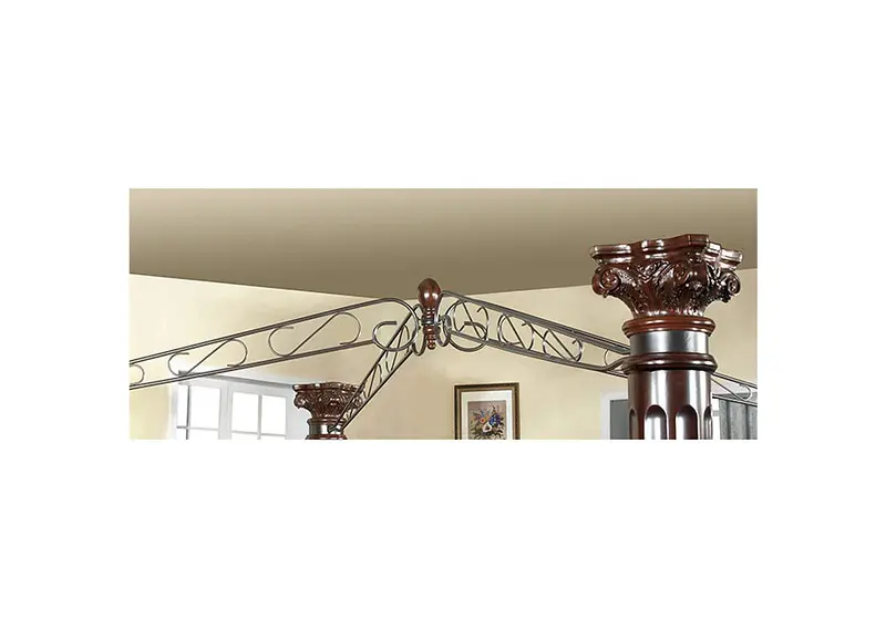 سرير خشب بني ماندالاي