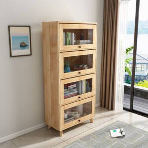 وحدة تخزين بأبواب زجاجية