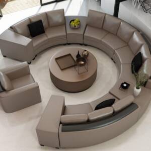 ركنة دائرية من الجلد