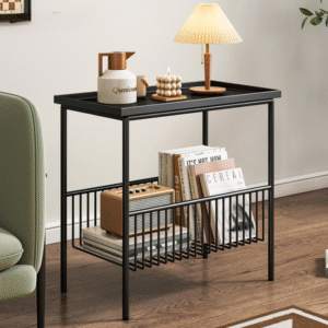 طاولة جانبية برف تخزين