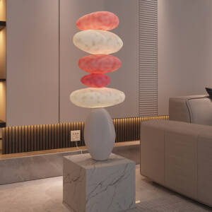 طاولة جانبية حجرية من الراتينج