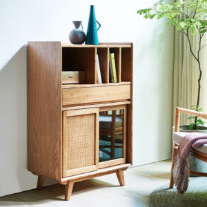 وحدة تخزين بأرفف وادراج