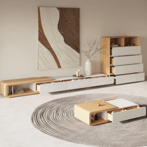 طقم طاولات مودرن 3 قطع