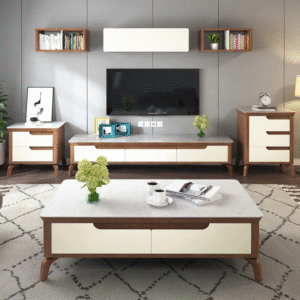 طقم طاولات خشبي فاخر