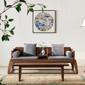 كنبه ثنائية خشبية حديثة