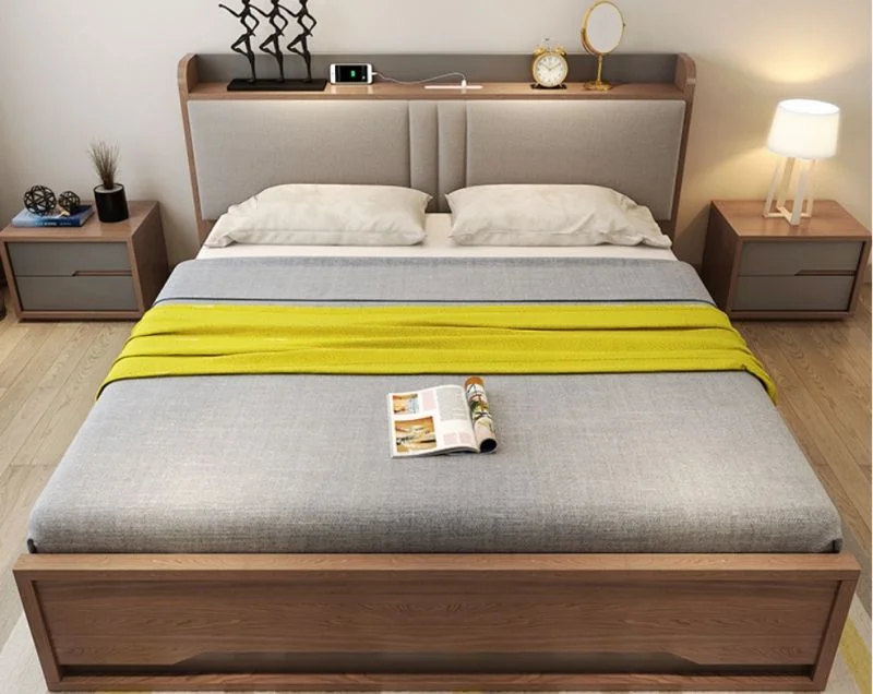 سرير-نوم (1) سرير نوم بمساحة تخزين بتصميم أنيق مميز