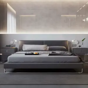 سرير نوم جلد فاخر