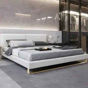 سرير نوم جلد فاخر