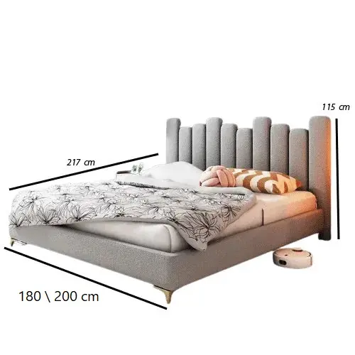 سرير نوم بوحدة تخزين فاخر